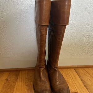 Frye Elegant Brown Leather Tall Boots